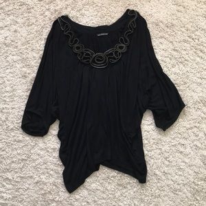Kas New York Tops - NWOT⭐️ Kas New York Short Sleeve Black Loose Top Kas New York Tops - NWOT⭐️ Kas New York Short Sleeve Black Loose Top